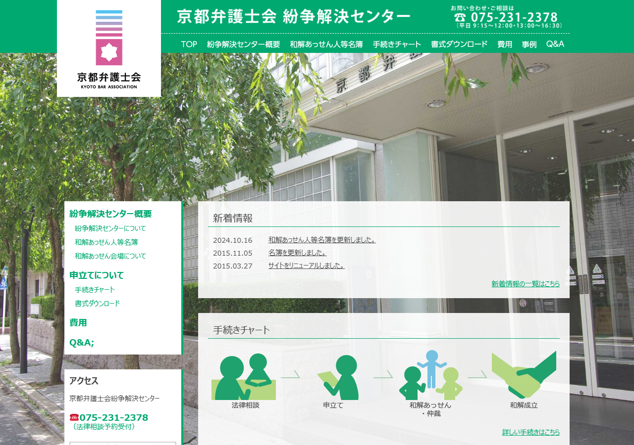 kyoto-adr.jp のWBM保存スクリーンショット